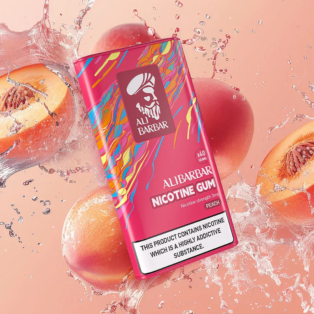 Alibarbar Nicotine Gum – Peach